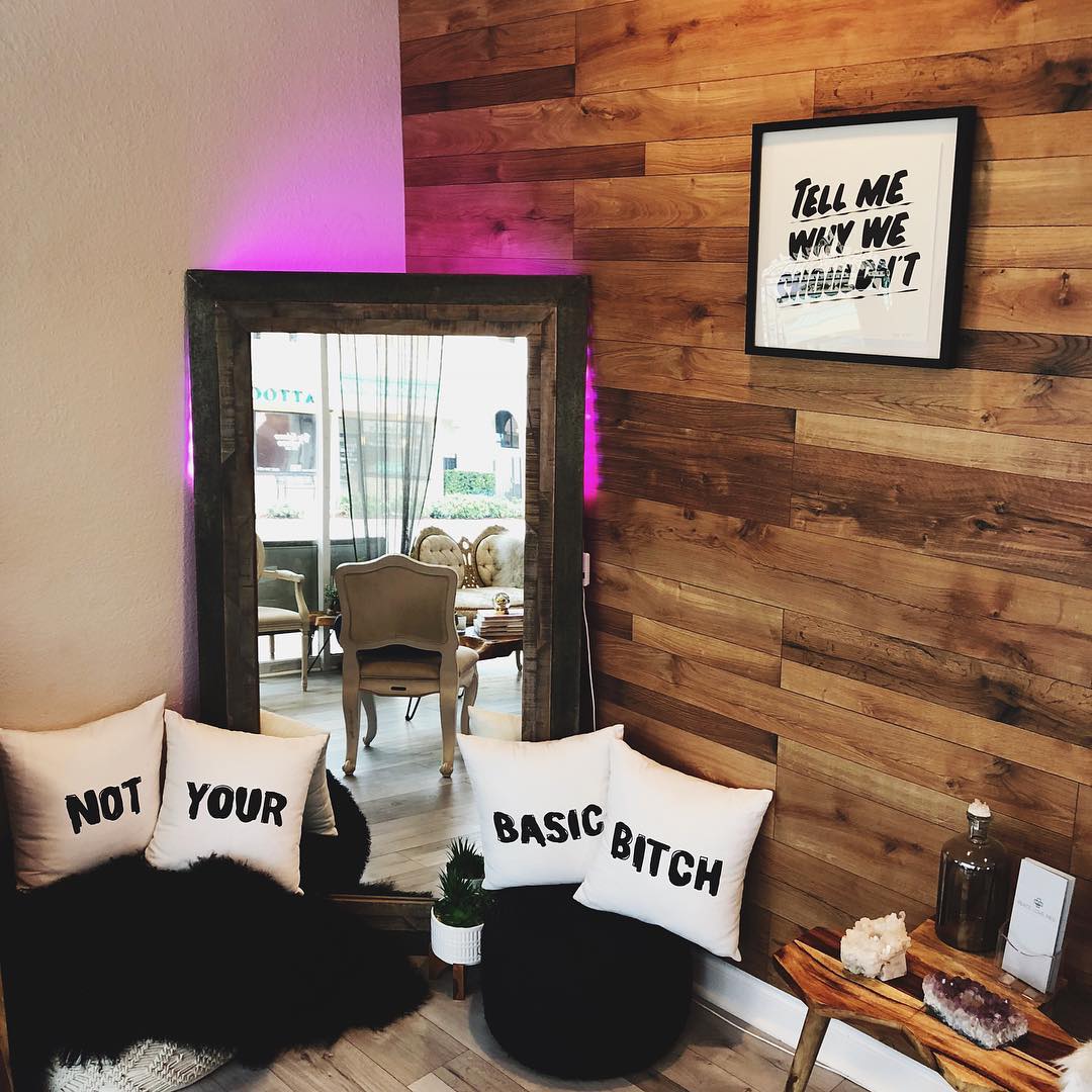 a room with a mirror and a lot of pillows an image of a room with a mirror and a lot of pillows with catch phrases